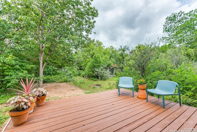 1007AND1013 Fulton, San Antonio, TX 78201 - deck with an outdoor fire pit