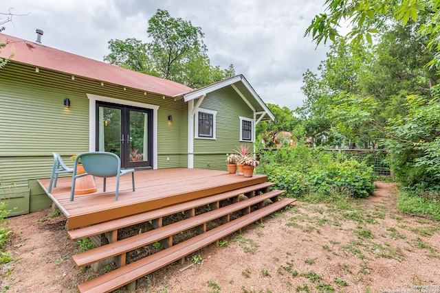 1007AND1013 Fulton, San Antonio, TX 78201 - deck with french doors