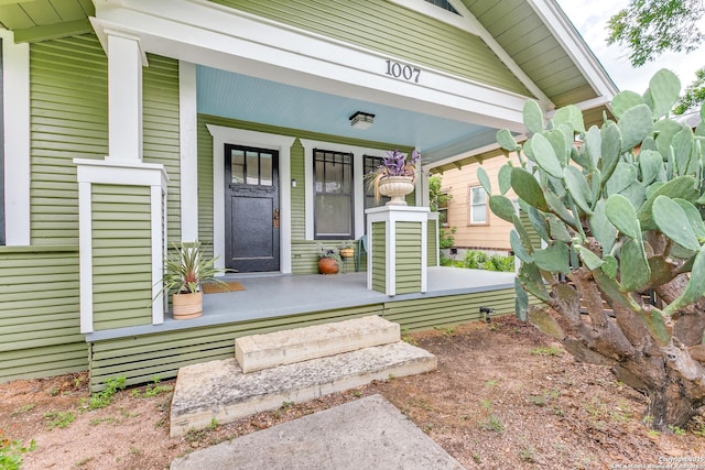 1007AND1013 Fulton, San Antonio, TX 78201 - doorway to property with a porch