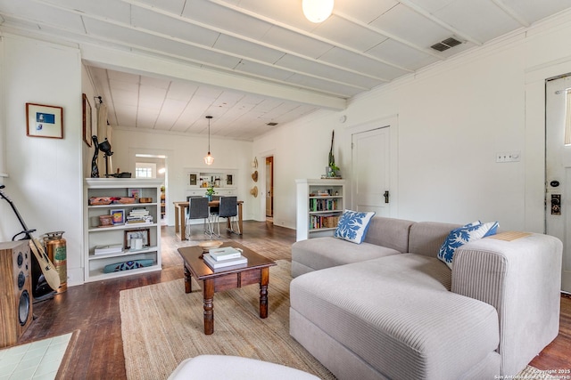 1007AND1013 Fulton, San Antonio, TX 78201 - living area with wood finished floors