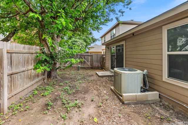 7238 Sunny Day, San Antonio, TX 78240 - fenced backyard featuring central air condition unit