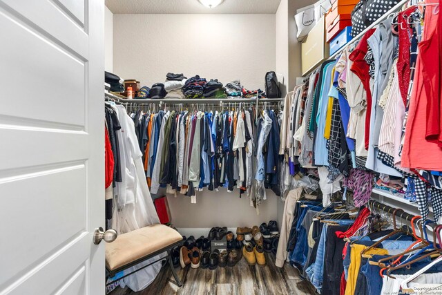 27418 Camellia Trce, Boerne, TX 78015 - spacious closet featuring wood finished floors