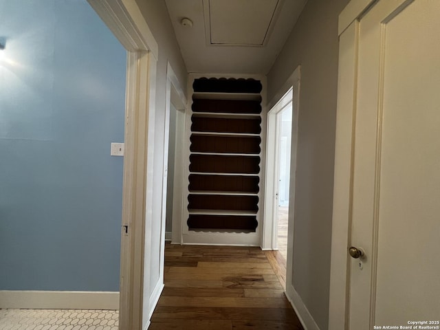 1024 W Mistletoe, San Antonio, TX 78201 - stairway with baseboards and hardwood / wood-style flooring
