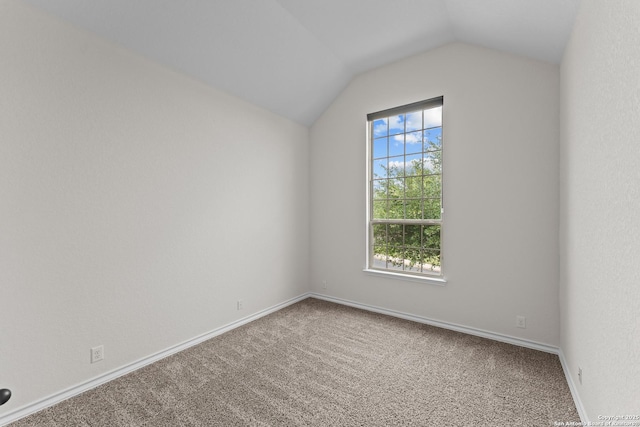 26011 Red Heron, San Antonio, TX 78261 - unfurnished room with carpet floors, lofted ceiling, and baseboards