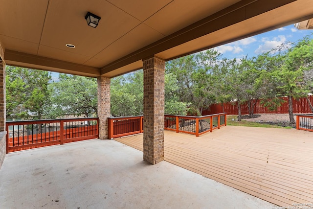 26011 Red Heron, San Antonio, TX 78261 - deck featuring a fenced backyard and a patio
