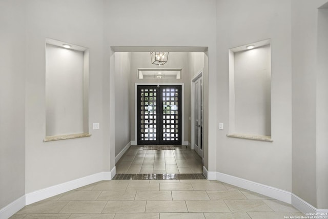 8602 Terra Mont Way, San Antonio, TX 78255 - tiled foyer with baseboards and a high ceiling