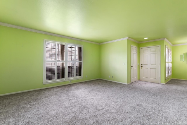 165 W Rampart Unit 204, San Antonio, TX 78216 - carpeted empty room with baseboards and crown molding