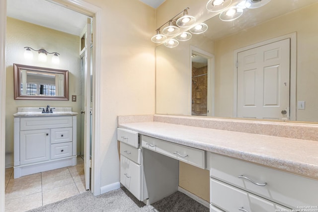 165 W Rampart Unit 204, San Antonio, TX 78216 - bathroom featuring vanity, baseboards, and tile patterned flooring