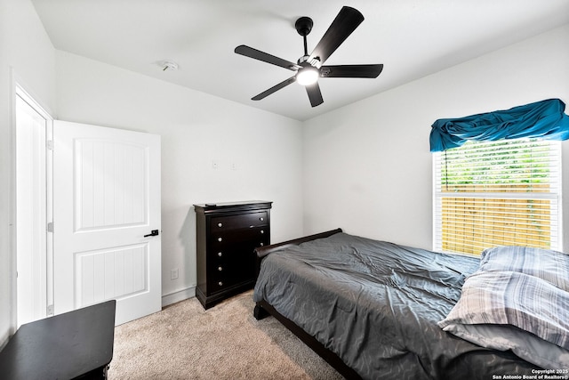 3307 W Salinas, San Antonio, TX 78207 - bedroom with carpet and ceiling fan