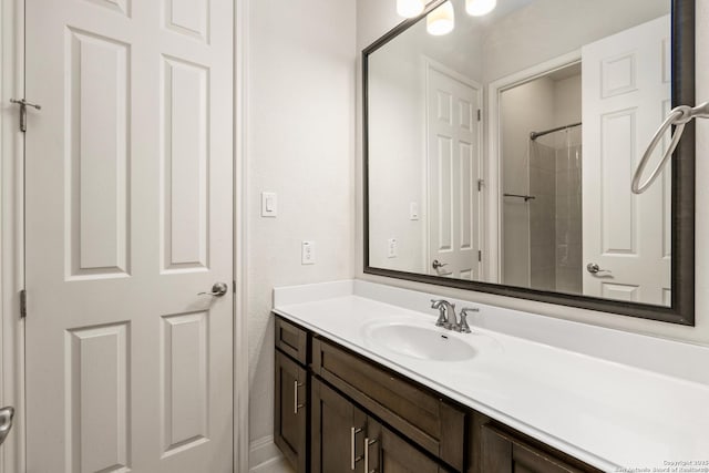 24706 Moorland, San Antonio, TX 78257 - bathroom with vanity and a shower