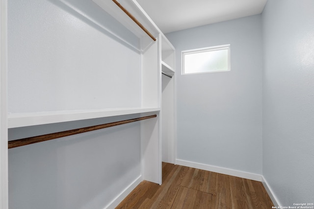 131 New Hvn, San Antonio, TX 78209 - spacious closet featuring wood finished floors
