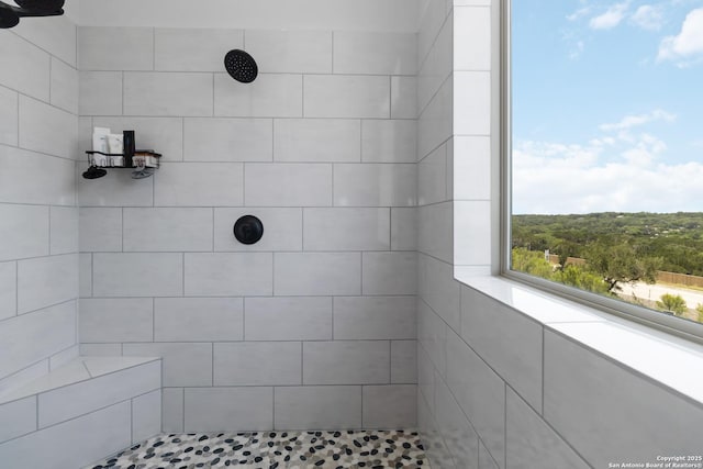 1512 Aubrey Pt, San Antonio, TX 78260 - full bathroom featuring a tile shower