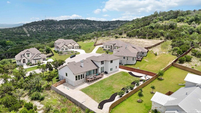 1512 Aubrey Pt, San Antonio, TX 78260 - aerial perspective of suburban area featuring a forest