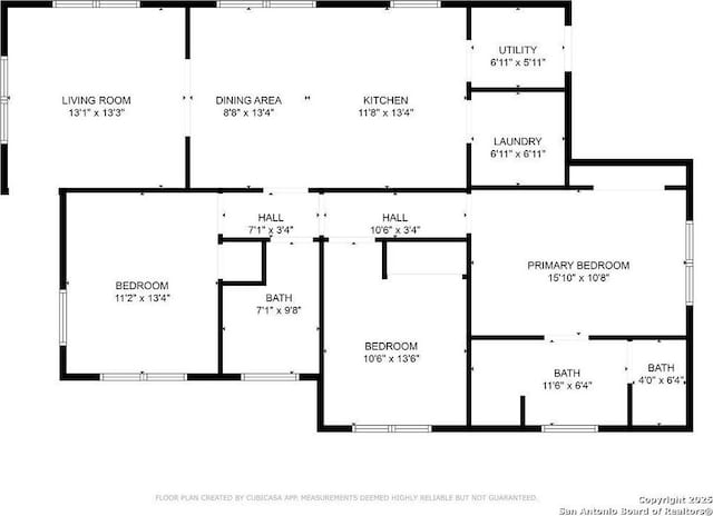 211 W High Ave, San Antonio, TX 78210 - room layout