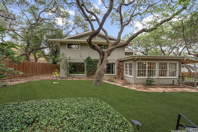 308 Sagecrest, Hollywood Park, TX 78232 - back of property with a sunroom