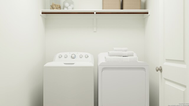 1010 Graham Bnd, San Antonio, TX 78221 - washroom featuring washing machine and dryer