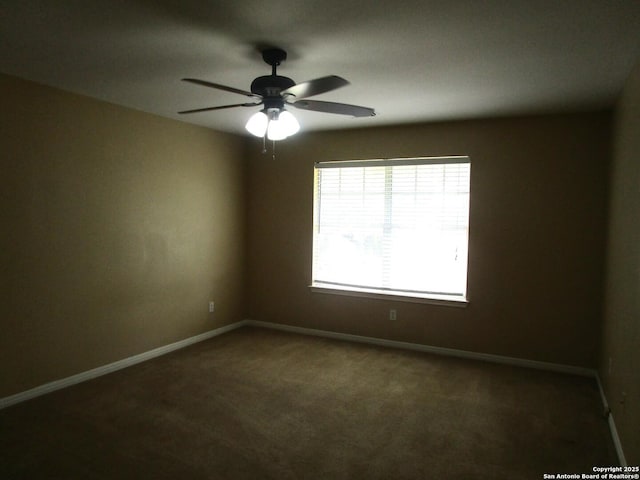5014 Ashton Audrey, San Antonio, TX 78249 - carpeted spare room featuring baseboards and ceiling fan