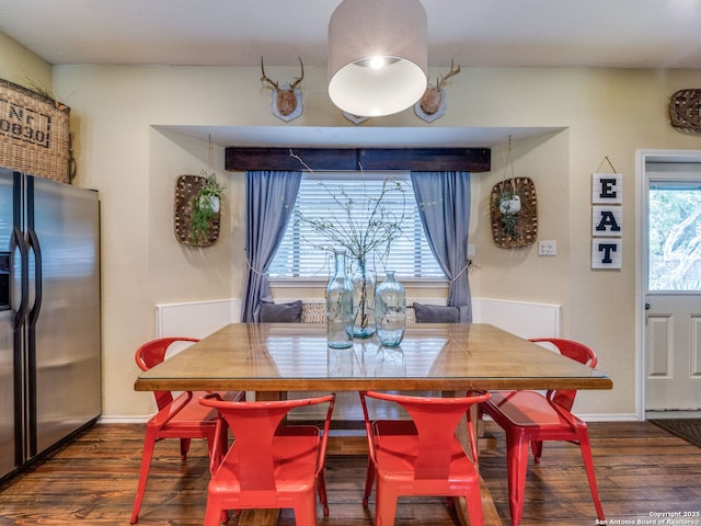 1614 Sunnybrook, New Braunfels, TX 78130 - dining area featuring wood finished floors and baseboards