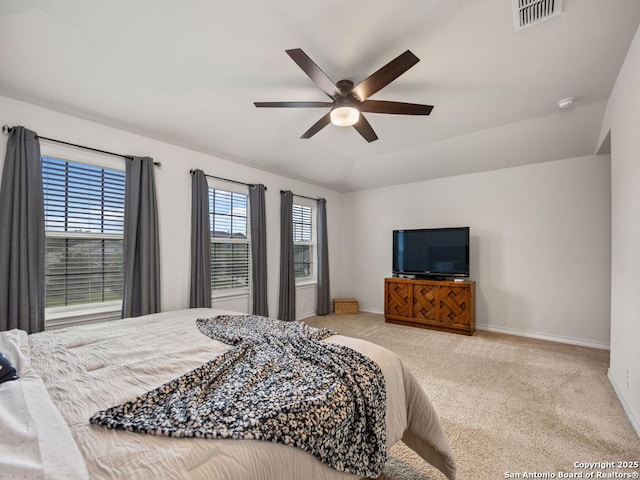 22146 Pivot Pt, San Antonio, TX 78261 - carpeted bedroom featuring baseboards and a ceiling fan