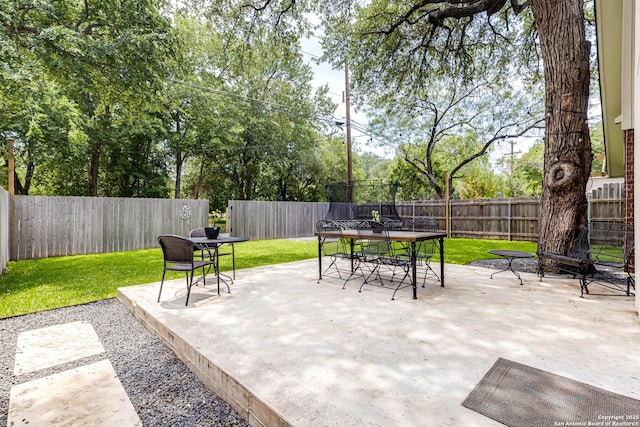 13755 Cedar Cyn, San Antonio, TX 78231 - view of patio featuring outdoor dining space