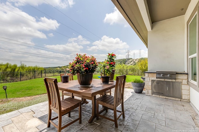 17703 San Felipe Bay, San Antonio, TX 78255 - view of patio with outdoor dining space