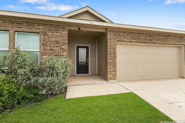 14527 Austin Hts, San Antonio, TX 78253 - view of front of property featuring brick siding, driveway, and a garage