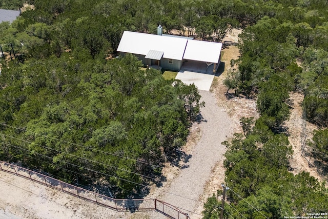 868 Lakeridge Loop, Lakehills, TX 78063 - view of subject property featuring a forest