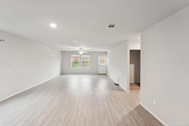 2781 Rosefinch, New Braunfels, TX 78130 - unfurnished room with ceiling fan, baseboards, and wood finished floors
