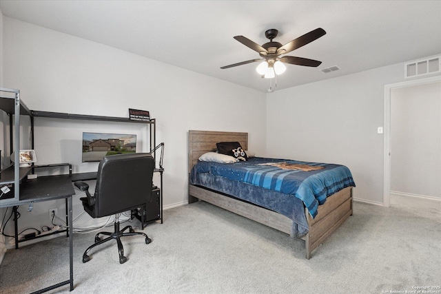 14607 Flatiron Clf, San Antonio, TX 78253 - bedroom with carpet flooring, baseboards, and ceiling fan