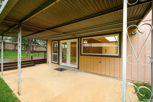11519 Clifton Forge St, San Antonio, TX 78230 - view of patio / terrace with french doors