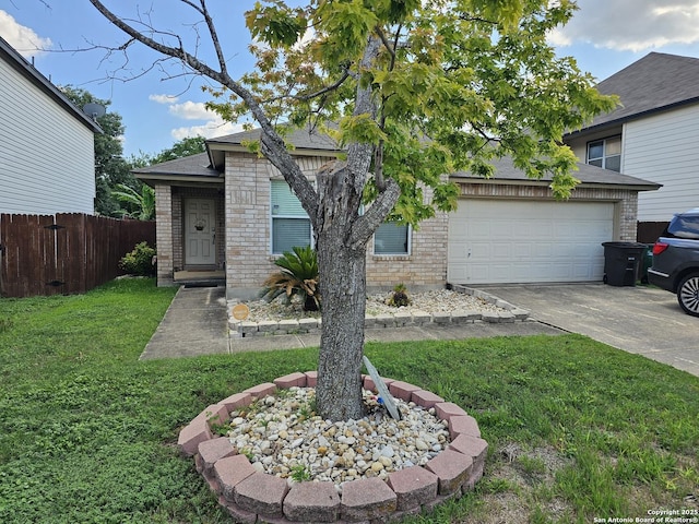10518 Staggering, San Antonio, TX 78254 - view of front of house featuring driveway, brick siding, and an attached garage
