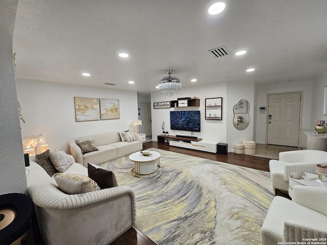 10518 Staggering, San Antonio, TX 78254 - living area with recessed lighting and wood finished floors
