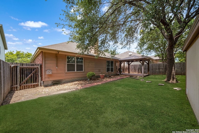 3615 Mill Mdw, San Antonio, TX 78247 - rear view of property with a gazebo and a gate