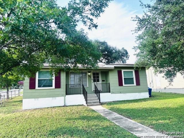 703 Mcdougal, San Antonio, TX 78223 - view of front of house featuring crawl space and covered porch