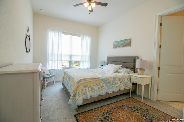 4634 Makayla Cross, San Antonio, TX 78261 - bedroom featuring carpet floors, a ceiling fan, and baseboards