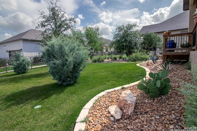 4634 Makayla Cross, San Antonio, TX 78261 - view of yard with a deck