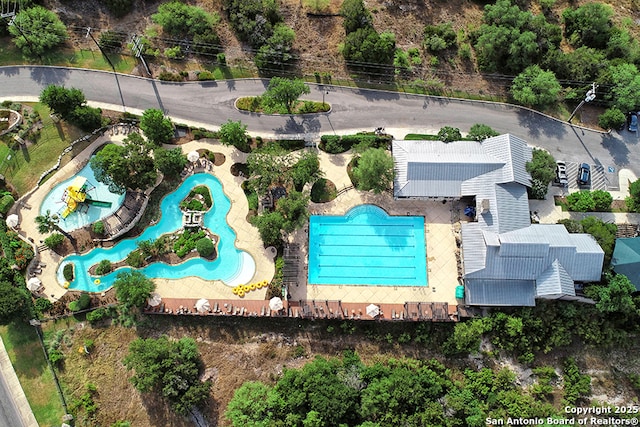 4634 Makayla Cross, San Antonio, TX 78261 - bird's eye view of a pool area