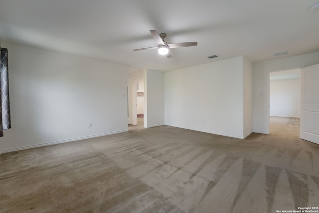 5245 Nature Path, Schertz, TX 78154 - carpeted empty room featuring a ceiling fan, baseboards, and a smoke detector