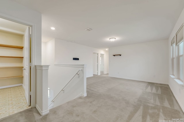 5245 Nature Path, Schertz, TX 78154 - unfurnished room with light carpet, baseboards, and recessed lighting