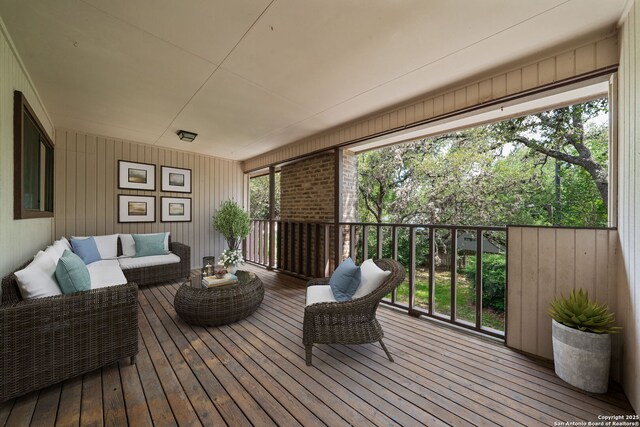 2822 Low Oak, San Antonio, TX 78232 - deck with an outdoor living space