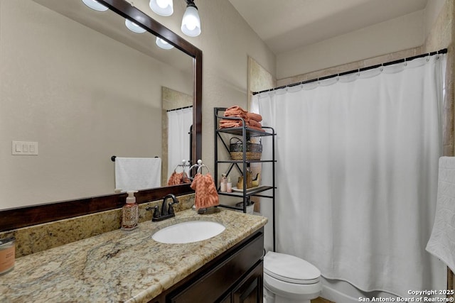 108 Westfield Ln, Vernia, TX 78121 - full bathroom with vanity and toilet
