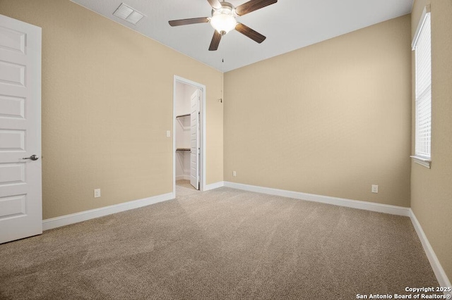 147 Bedingfeld, Shavano Park, TX 78231 - empty room with a ceiling fan, light carpet, and baseboards