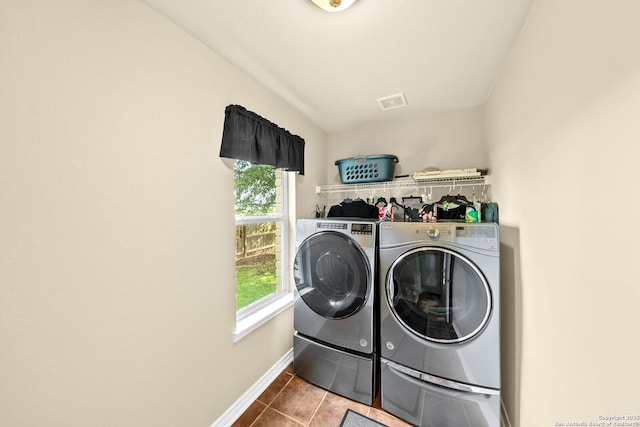 3353 Joshs Way, Marion, TX 78124 - washroom with washer and dryer, tile patterned flooring, and baseboards