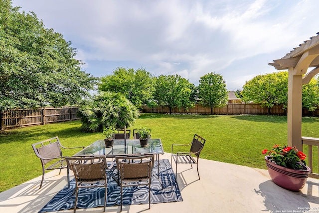 3353 Joshs Way, Marion, TX 78124 - view of patio with outdoor dining space