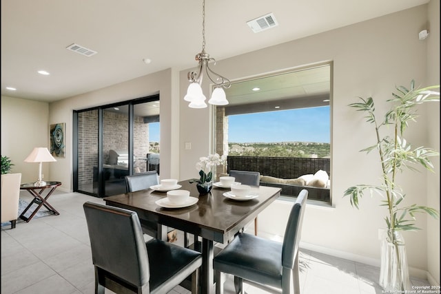 23414 Seven Winds, San Antonio, TX 78258 - dining space featuring plenty of natural light, recessed lighting, and light tile patterned floors