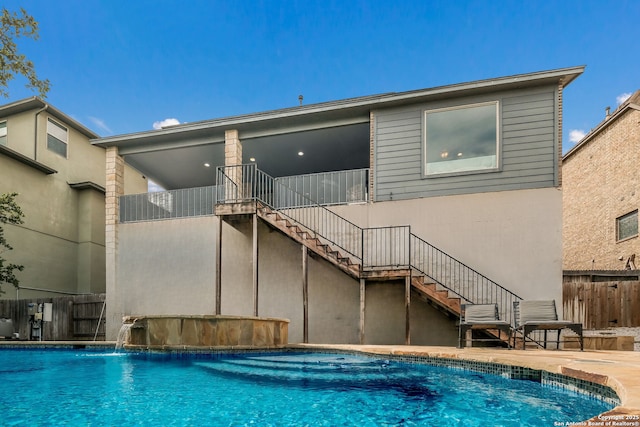 23414 Seven Winds, San Antonio, TX 78258 - outdoor pool with stairs