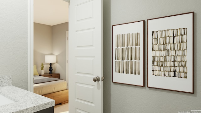 10323 Fuji Ct, San Antonio, TX 78224 - bedroom featuring a textured wall