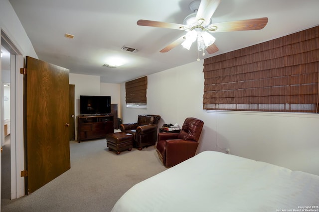 713 Fawndale, Windcrest, TX 78239 - bedroom featuring carpet flooring and ceiling fan