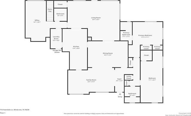 713 Fawndale, Windcrest, TX 78239 - floor plan / room layout