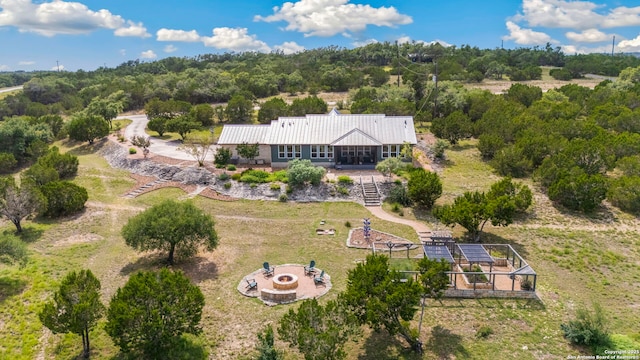 212 Vista Vw, Spring Branch, TX 78070 - view of subject property with a heavily wooded area